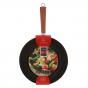 Davis & Waddell Lotus Rock Non Stick Stir Fry Wok Black/Natural 30cm